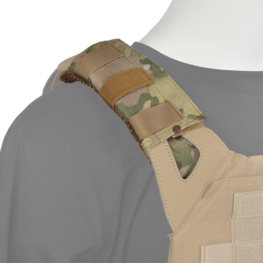 Adjustable Shoulder Pads for Backpacks Tactical Vest Shoulder Pads Anti-Slip Breathable Mesh Quick-Release Outdoor Photography Travel Backpack