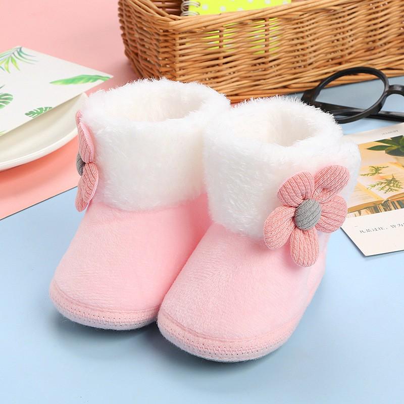 Winter Velvet-Plus Baby Shoes: Soft Sole, Warm, Cotton for 0-12 Months, Unisex Toddler Socks