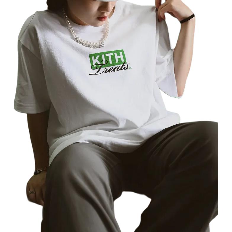 Kith Treats Tokyo Café Tee White Men Tops KHT030089-101