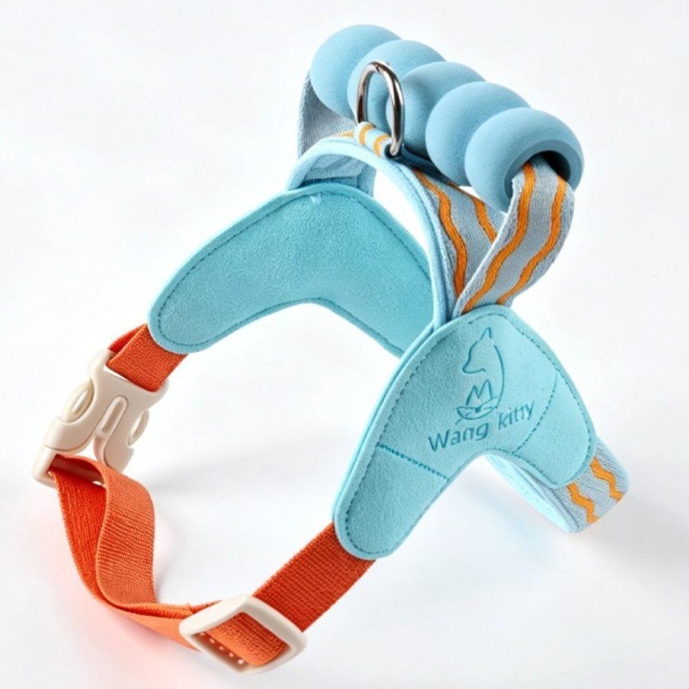

No-Pull Dog Harness Vest Breathable Dog Chest Straps Macaron Color Escape Proof Vest Hiking M озеро синий