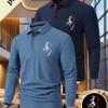 High-Quality Business Casual Shirt, New Long Sleeve,Made of Fiber, Breathable Polo Shirt for Men'S Outdoor Sports Like Golf And Running.