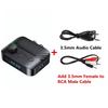 Bluetooth Audio Transmitter Receiver 2-In-1 BT5.3 Stereo USB Flash Drive 3.5mm Aux Jack RCA Wireless Hands-Free Calling Music