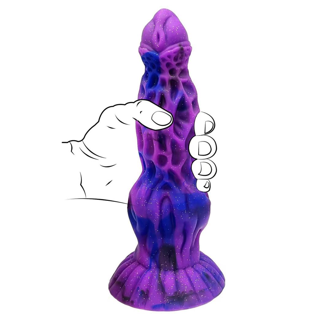 Dildo Monster Dog Dick Simulation Penis Liquid Silicone Mixed Color Harem Expansion Anal Plug SM Sexual Product