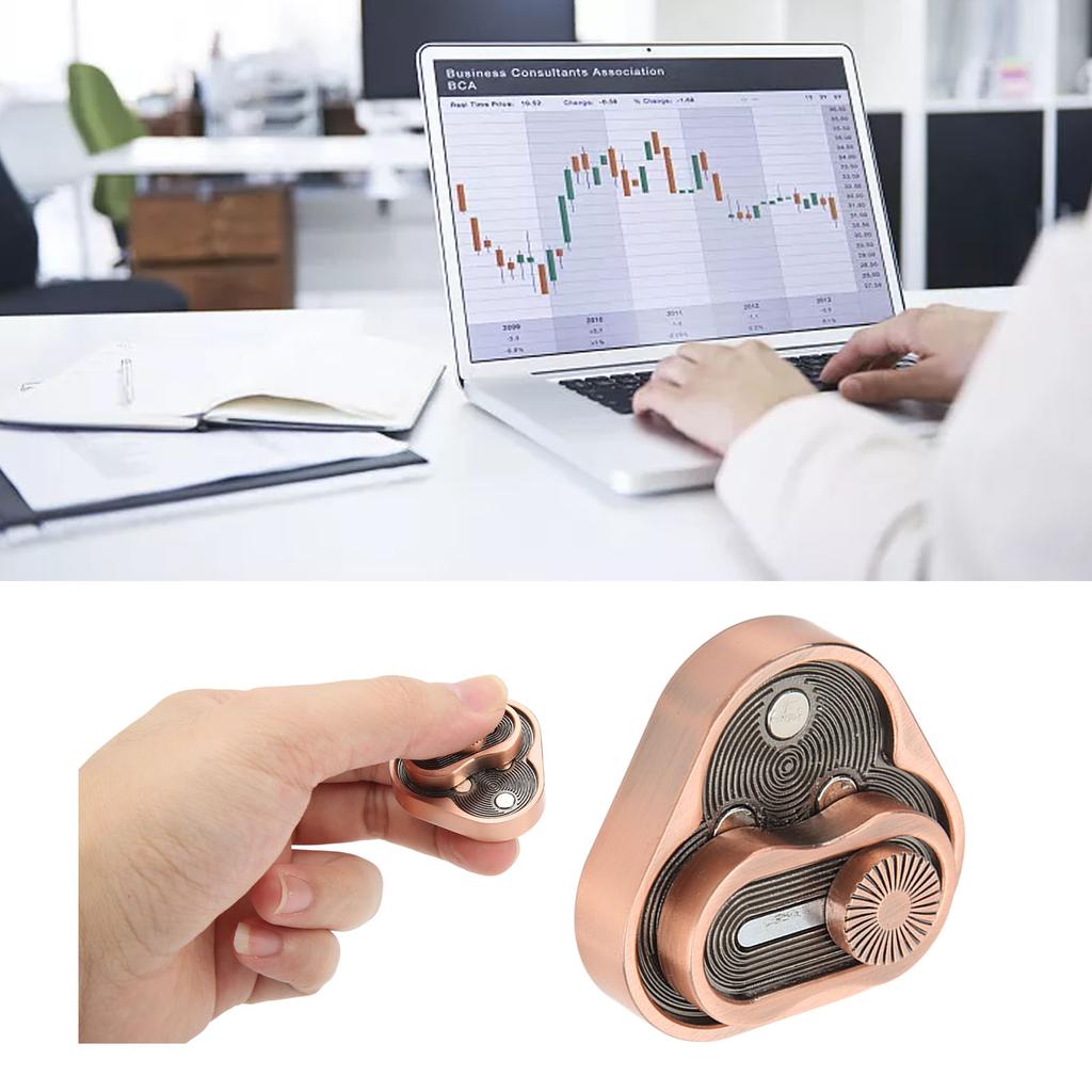 Push Slider Aluminium Alloy Portable Tricyclic Corrosion Resistance Fingertip Slider Toy for Relieve Stress Autism