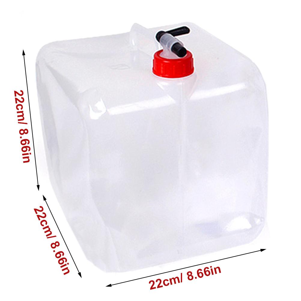 15 Litres Collapsible Water Container with Spigot Camping Water Storage Carrier Jug Foldable Portable Water Canteen for