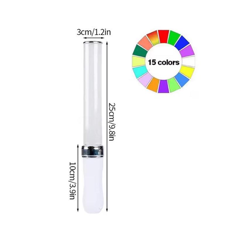 Led Glow Sticks Colorful Rgb Glow Foam Stick Cheer Tube Dark Light Lightsticks for Idol Concert Xmas Birthday Wedding Party