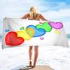 Valentine's Day Large Beach Towel for Adults and Lightweight Pool Towels Quick Dry Beach Towel Water Absorbent Towels for Travel