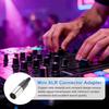 Uxcell 8-Pack 6-Pin Mini XLR Male Connector TA4F Jack Adapter Plug Replacement Cable Terminal for Microphone, Audio Amplifier, Mixer, Recording Pen,
