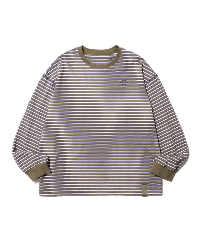 NONTYPE Multi Stripe Long Sleeve (Khaki)