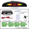 New LED Parking Sensor System Backlight Parktronic Monitor Display Kit Backup Detector Assistant 4 Probes