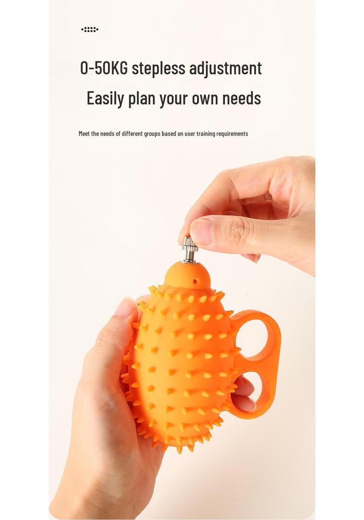 Adjustable Silicone Hedgehog Ball for Finger and Hand Strength Rehabilitation