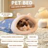 Winter Warm Cat Bed Semi Enclosed Dog House Cozy Sleeping Bag Pet Blanket for Cats and Small Dogs