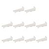 10pcs Curtain Track Brackets Metal Side Installation Clip Wall Hook For Window Drapery Hanging Wall Mounting Hardware