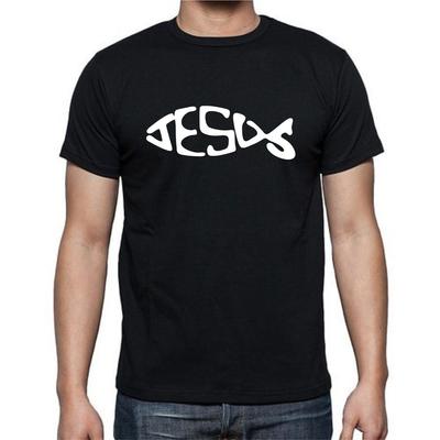 Pez de Jesús Cristo Cree Dios Camiseta Cristiana camiseta Religión