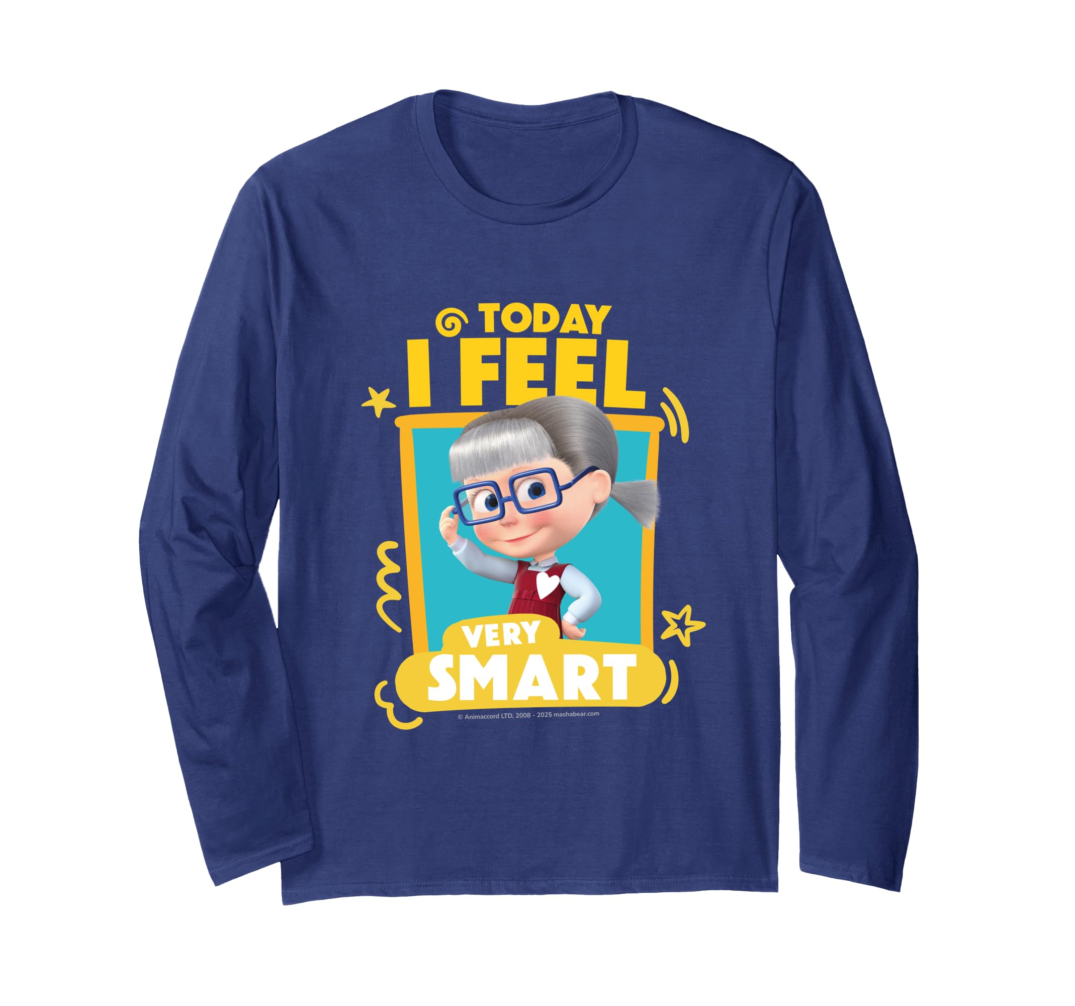 Today I Feel Smart Friends. Long-Sleeve T-Shirt синий