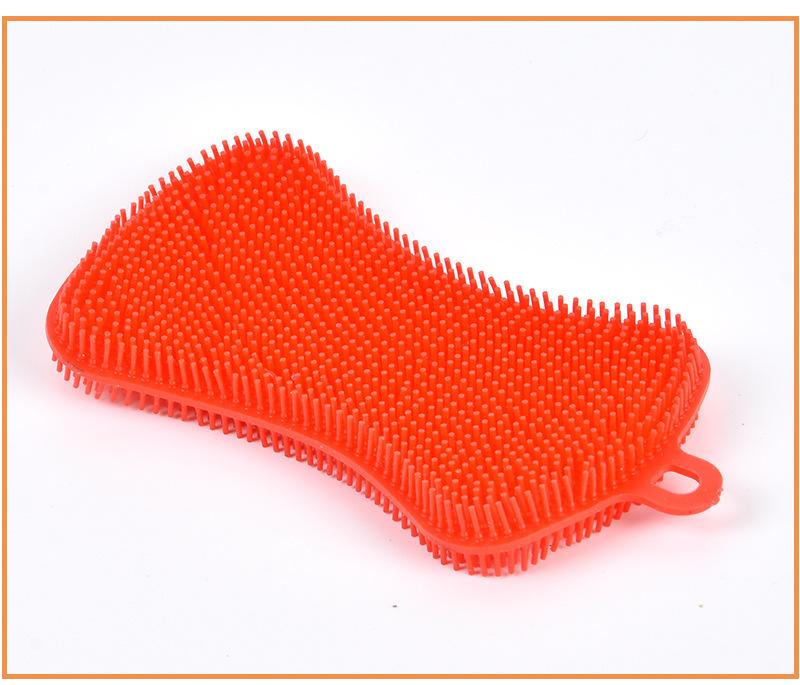 

3Pcs Silicone Dish Washing Brush Pot Pan Sponge Scrubber Silicone Scouring Pad Fruit Pot Pan Wash Brushes Kitchen Cleaning Tools