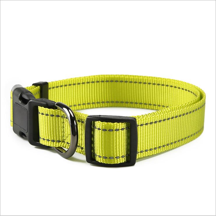 

Reflective Dog Collar with 3M Strip - Adjustable for Small, Medium, Large Dogs - Luminous Training Neck Band