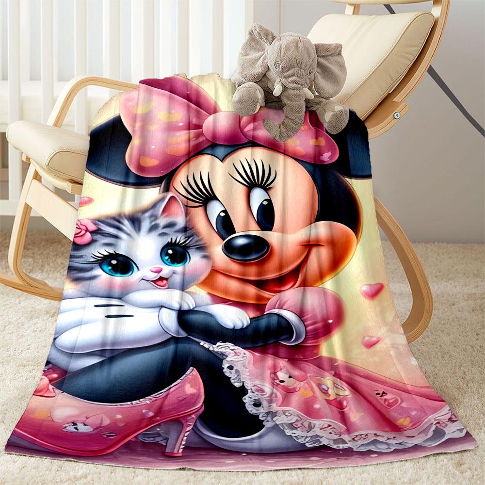 Mickey Minnie'S Festive Blanket Decor Throw For Sofa Couch Office Bed Picnics for All Occasions Cozy Home Lovers Ideal Gift For Birthday Y47