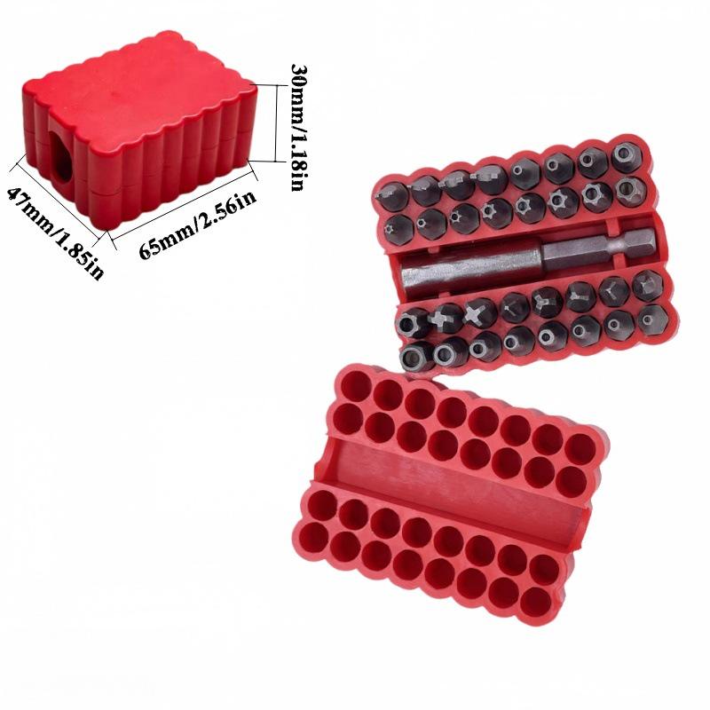33-Piece Magnetic Phillips Screwdriver Bit Set with Extension Bar