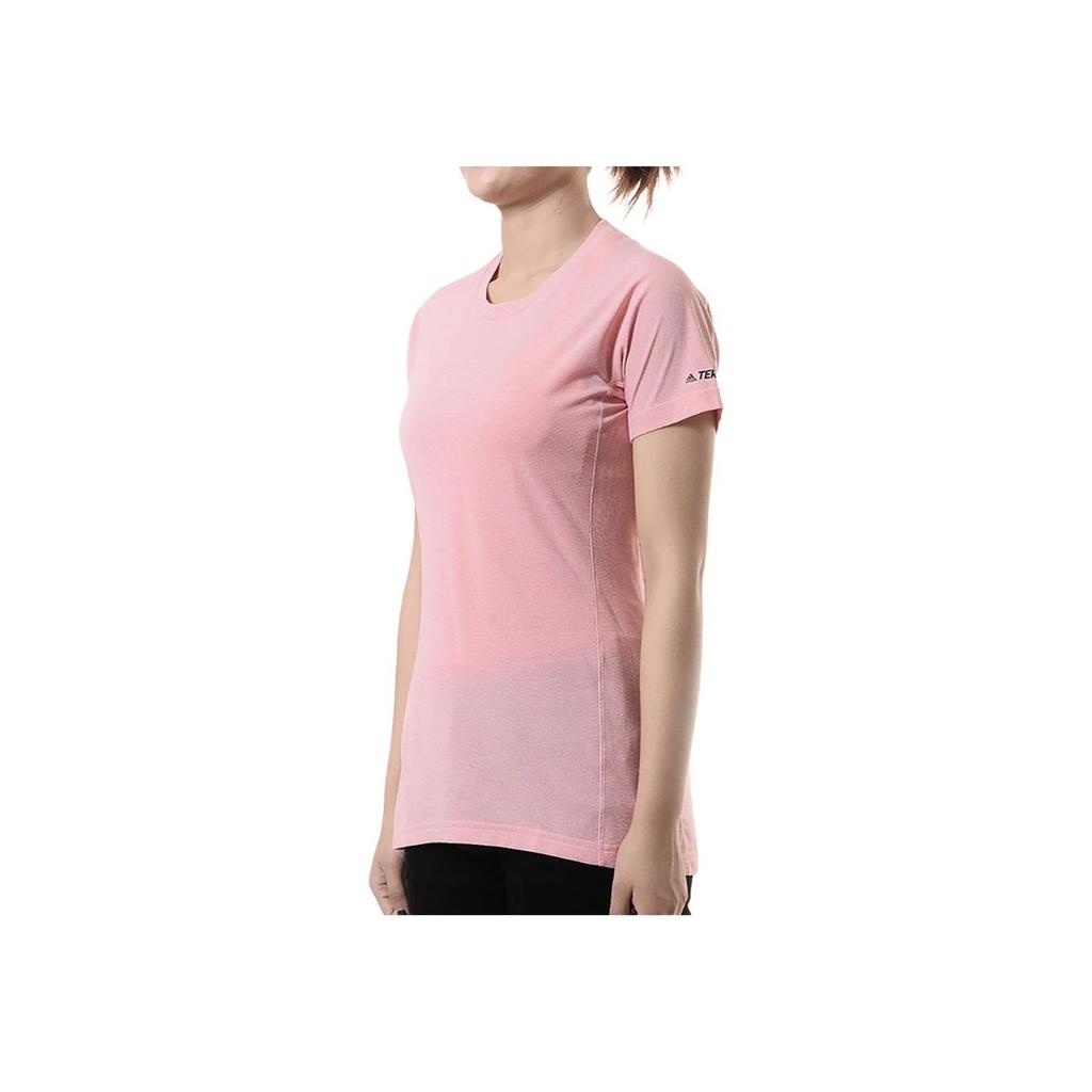 Adidas Breathable Outdoor Short Sleeve Round Neck T-Shirt Women Tops DT4192