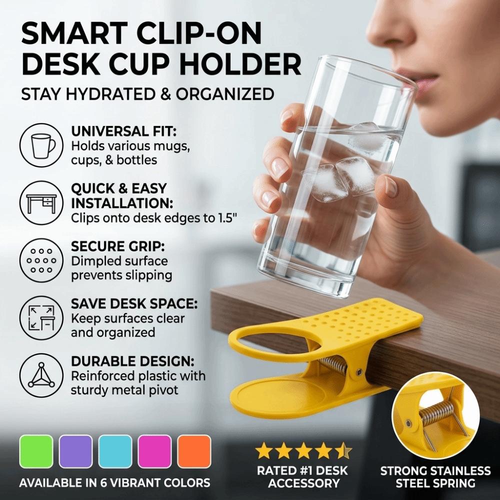 Tableside Coffee Mug Drink Holder Universal Desktop Tea Accessories Office Desk