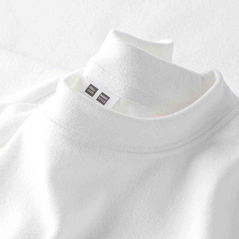 Velvet Base Shirt For Men Autumn And Winter Warm Long Sleeved Top Light And Warm Inner Layer Base T-shirt