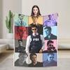 New Arrival Criminal Minds Spencer Reid Flannel Blanket  Warm Throw Blanket for Couch Chair Camping Bedspread Sofa Bed Cover