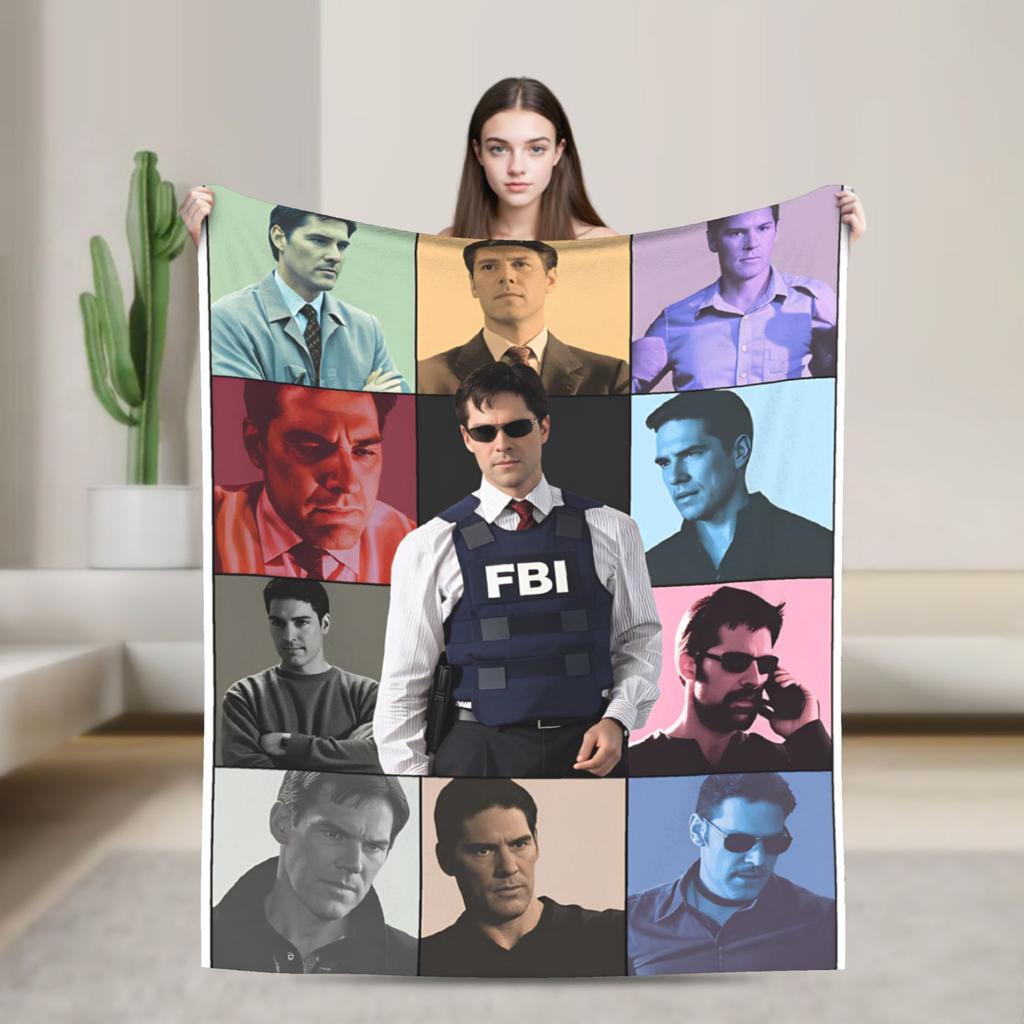 New Arrival Criminal Minds Spencer Reid Flannel Blanket Warm Throw Blanket for Couch Chair Camping Bedspread Sofa Bed Cover