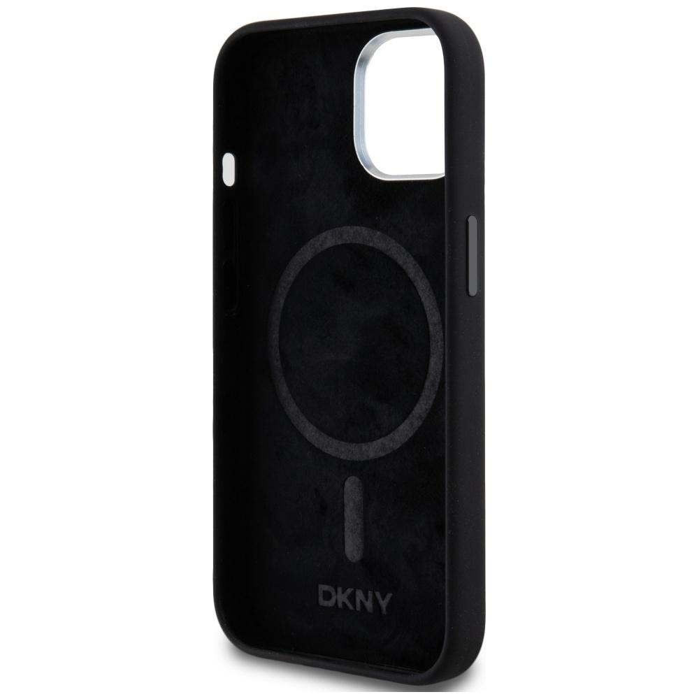 Dkny Dkhmp14Ssmchlk Iphone 14 / 15 / 136.1 Czarny/Black Hardcase Liquid Silicone Small Metal Logo Magsafe