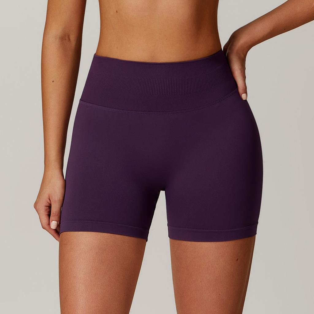 New Seamless High Waisted Yoga Shorts For Summer Women, Tight Fitting And Hip Lifting Sports, Running And Quick Drying Fitness Pants For Women