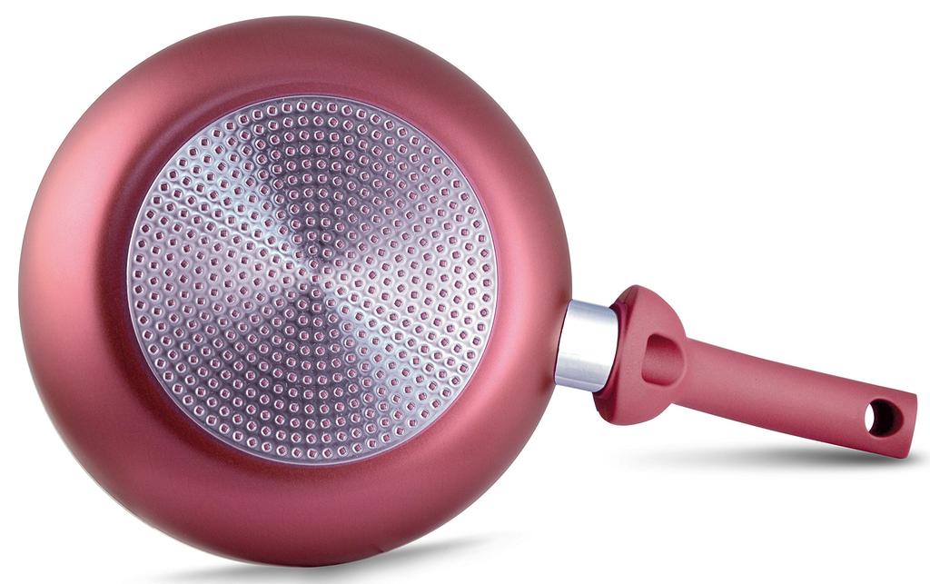 PENSOFAL Patelnia kamienna Pensofal 20cm odpowiednia zarówno do bezpośredniego ognia, jak i indukcji "Bio Pure" Bordowy,