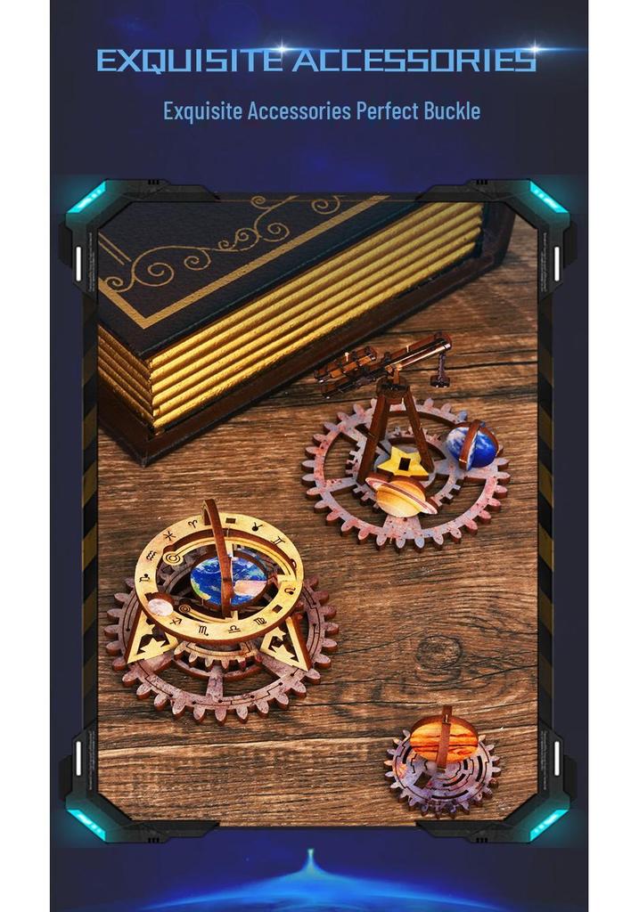Starry Exploration 3D DIY Book Stand Model – Handmade Creative Gift & Ornament