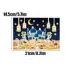 Eid Mubarak DIY Stickers 12Sheets Ramadan Moon Castle Elements Wall Decals Kids Puzzle Game Toys Islam Muslim Party Supplies