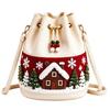 Gehäkelte Crossbody-Tasche für den Urlaub, Kleine gestrickte Geldbörse für festliche Outfits und den Alltag