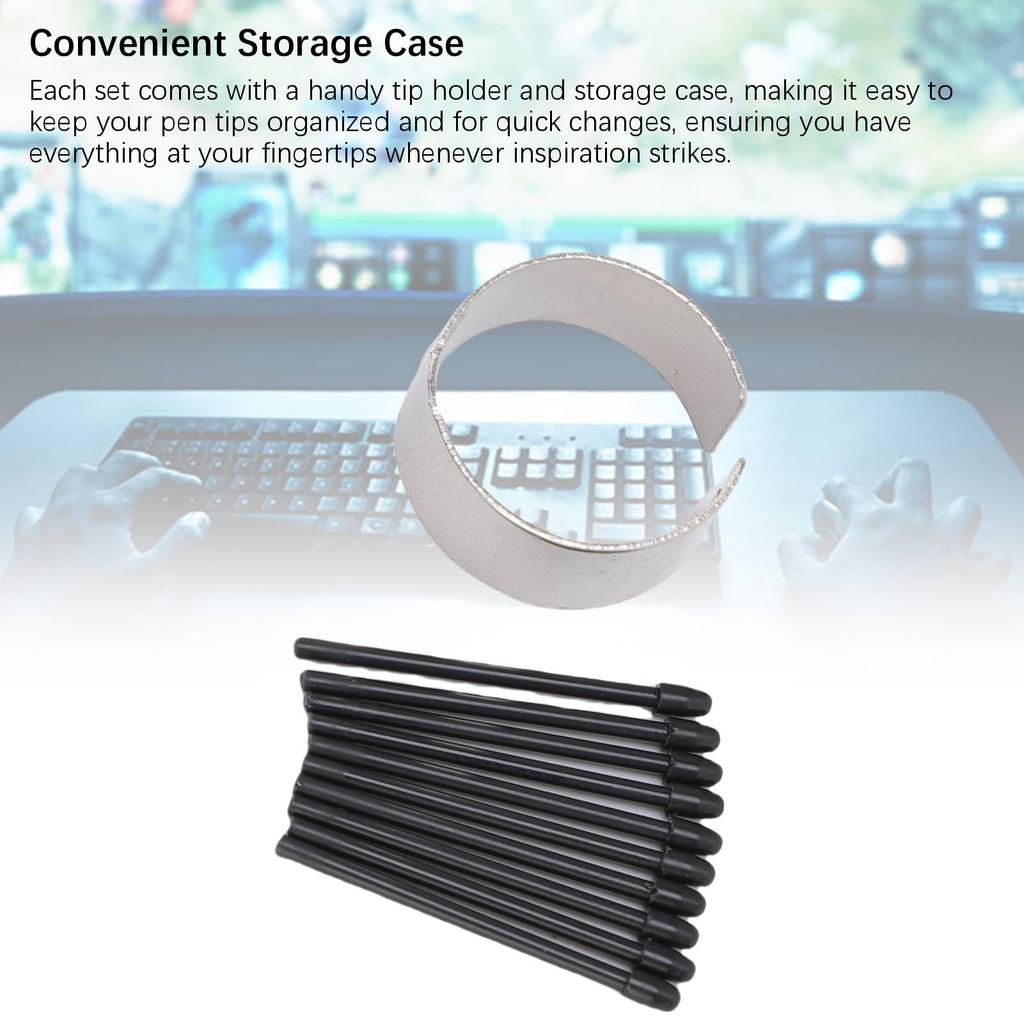 10Pcs Black Pen Nib Refill Kit for Pro PTH 460 PTH 660 PTH 860 DTK 1661 DTH 1320 DTH 1620 DTH W1320