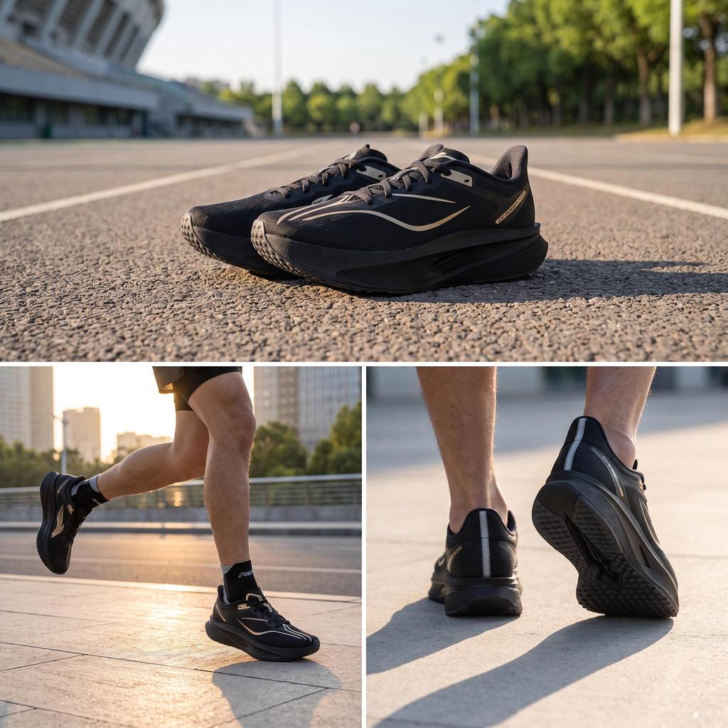 Li Ning Feidian 6 Challenger Ultra Light Technology Mesh Obermaterial Professionelles Wettkampf-Marathon-Trainings-Dämpfungs-Laufschuh ARMW003-40