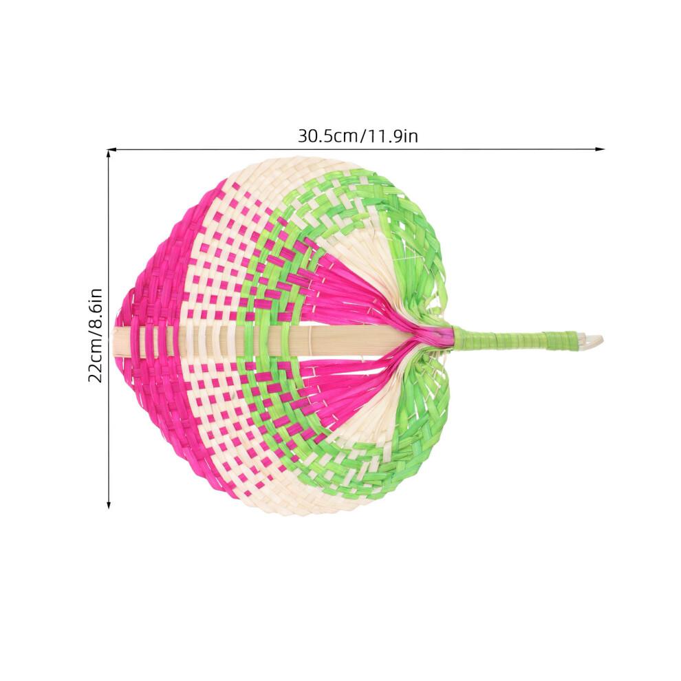 Traditional Chinese Handwoven Bamboo Fan For Summer Travel Outdoor Use