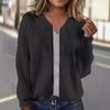 2023 Women's Jacquard Casual Long-Sleeve Short Jacket