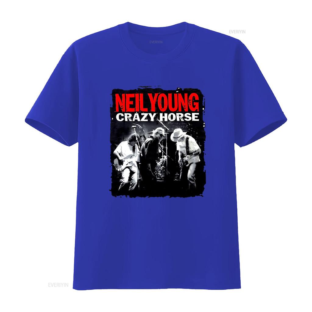 2001 Vintage Neil Young Crazy Horse Concert Tour T Shirt Medium Size Rock Band vintage Top For Everyday Wear Slightly