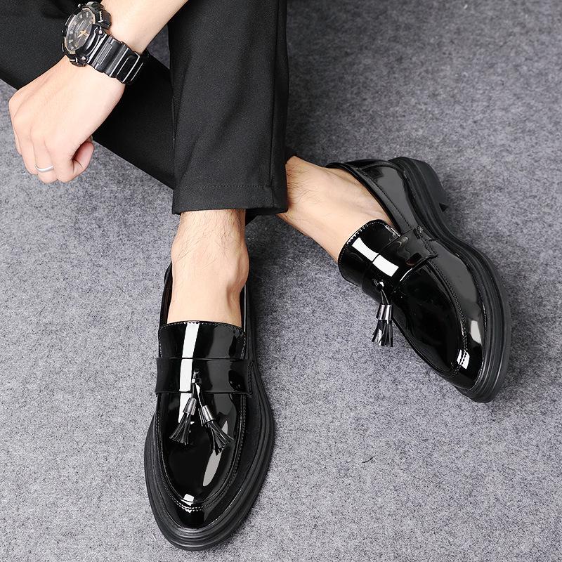 Fashion Autumn Men Shoes Leather Men Dress Shoes Luxury Men's Business Oxfords Classic Gentleman Shoes 2025