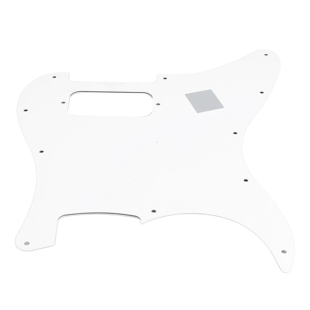 Electric Guitar Pickguard Pick Guard Plate PVC Instrument Accessory for Playing Performance White