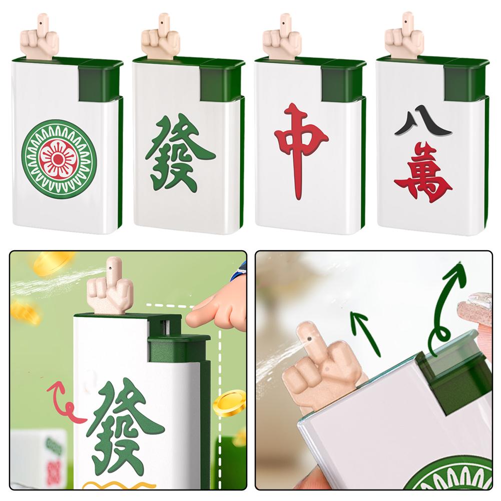 Mini Mahjong Theme Water Gun for Kids Entertainment Water Spray Discharge and Prank Toy