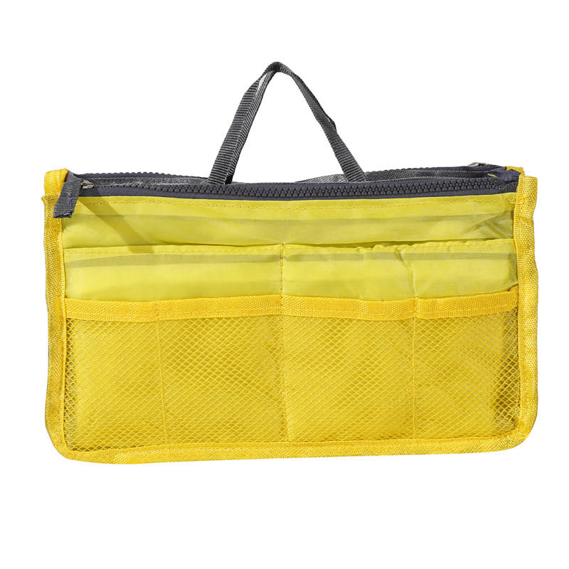 Outdoor Travel Purse Organizer Insert for Handbags Ladies Multi-function Toiletry Cosmetics Storage Bag Large Capacity Zipper Tote Bag