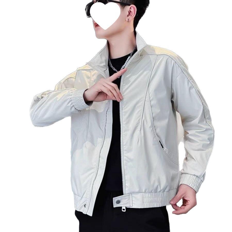 Korean Style Men's Stand Collar Jacket - Trendy, Cool & Casual (2025)