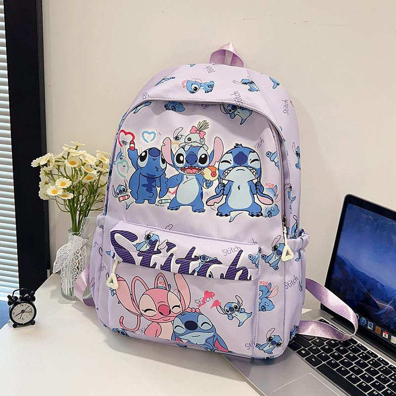 Disney Stitch Backpack Children's Primary School Medium Backpack Weight Loss Ultra Light Backpack
