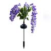 Creative Garden Floor Lamp Realistic Landscape Lawn Lamp Solar Wisteria Flower Lamp  House