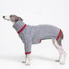 Italian Greyhound Clothes, Warm Sweater for Whippets, Dog Onesie, Two-Legged Turtleneck Warm Sweater for Small Medium Dogs (Small, Grey)