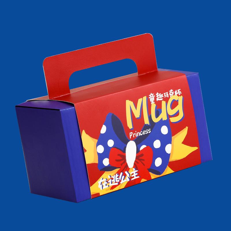 Children's Fun Ceramic Mug Souvenir Gift Box Cute Water Cup Event Gift High Looking Couple Cup Gift