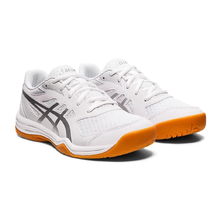 New Asics Upcourt 5 GS 'White Pure Silver' 1074A039-101