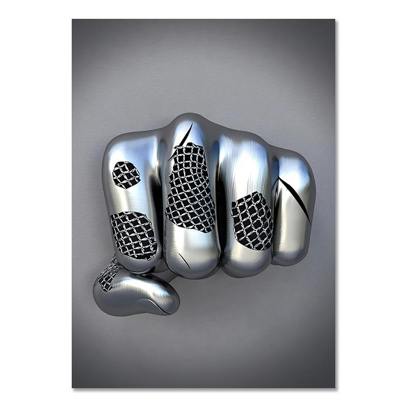 Metal Figure Statue Canvas Painting Romantic Abstract Posters Prints Wall Art Pictures Modern Living Room Decorations for Home